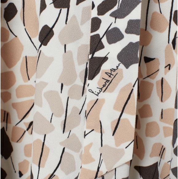 🏵️💚 RICHARD ALLAN x H&M Crêped Wrapped Front Dress - Picture 5 of 12